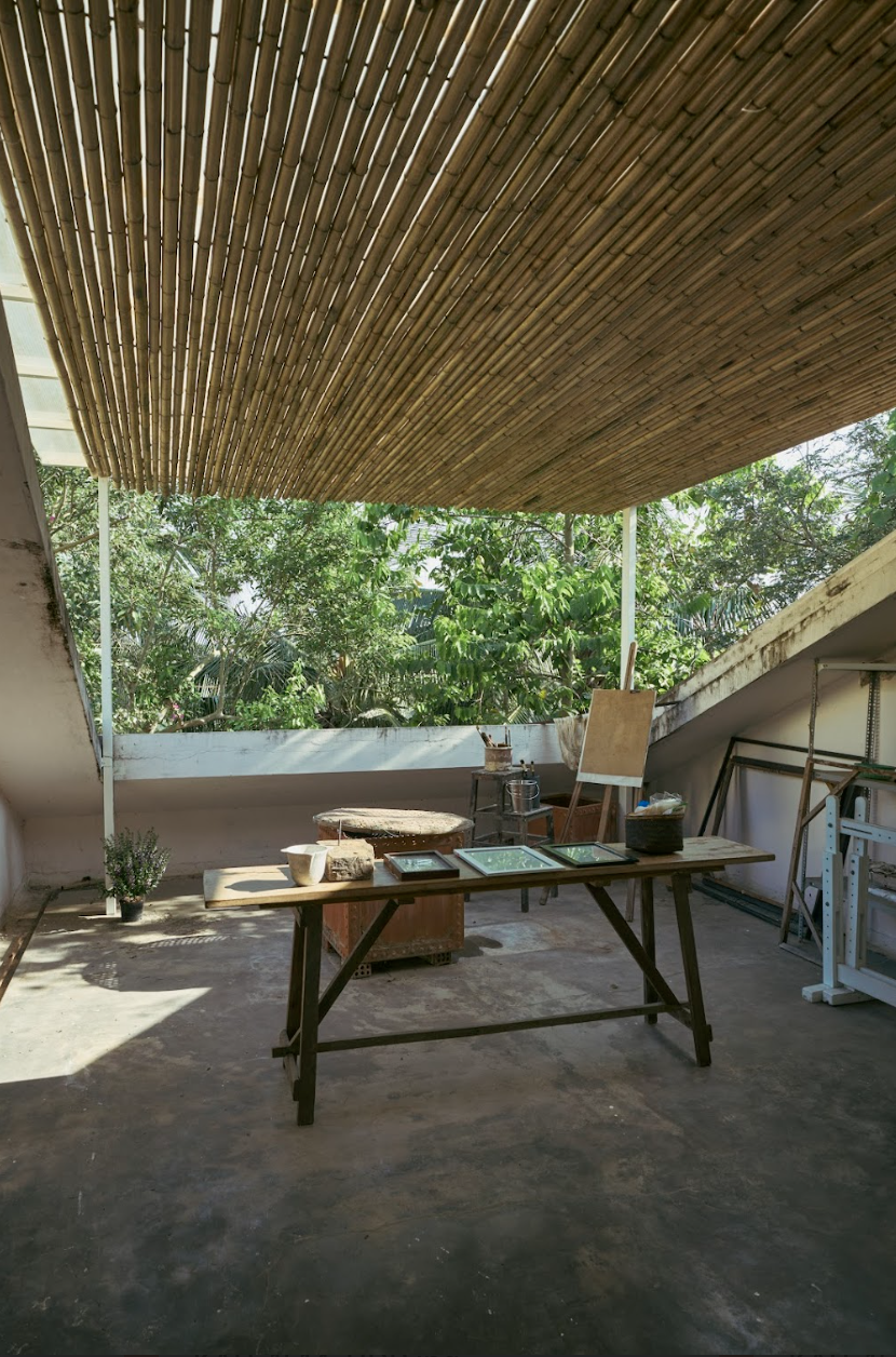 Residency studio at Kyara Arthouse